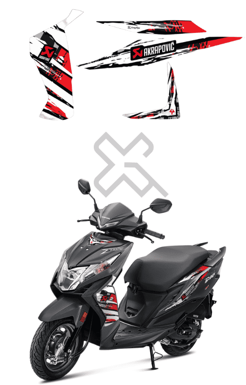 Dio Bs6 Half Body Sticker | Dio BS6 Half Graphics